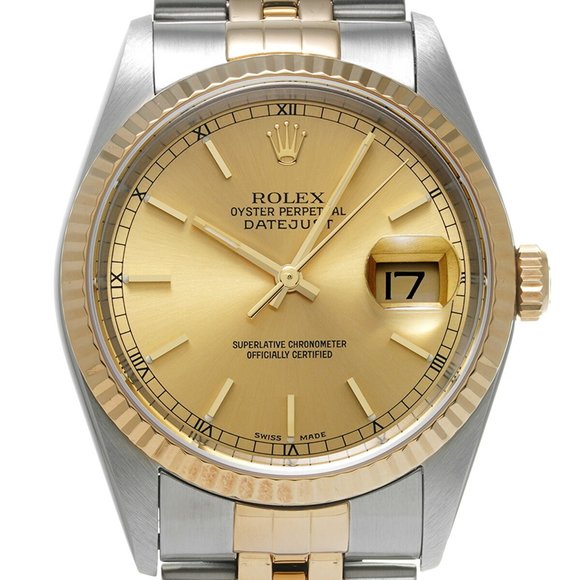 ROLEX Rolex Datejust 16233 Men's YG/SS Watch Automatic - Picture 6 of 6